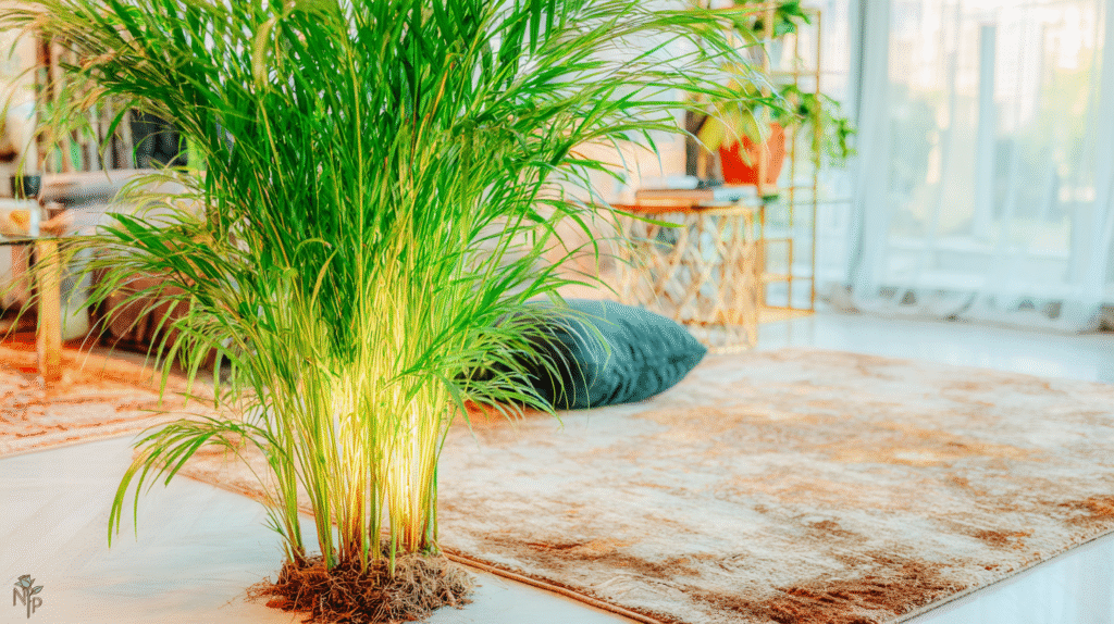  Before and after healthy transformation of Areca bamboo palm