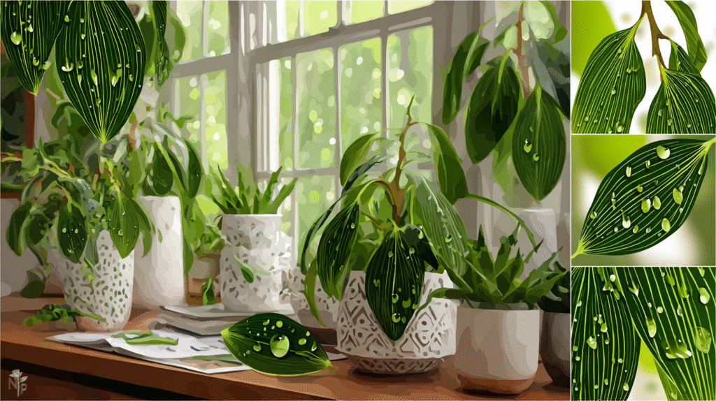Thriving indoor rubber plant in a stylish pot with bright natural light